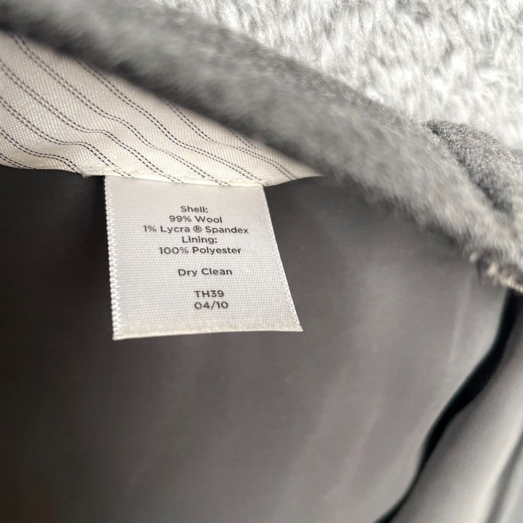 Talbots Talbots Heritage Pants Womens 4 Gray Heathered Wide-Leg Dress Pants Regular Inseam 28 in Gray Wool Blend Formal Dress Pants Womens Mens? Size 24" / US 00 / IT 34 - 5 Thumbnail