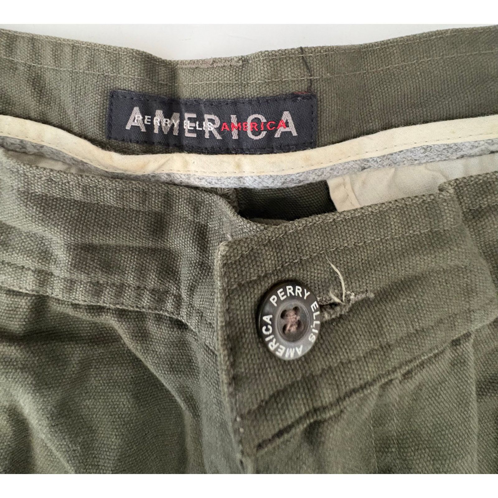 Perry Ellis Perry Ellis America cargo shorts size 40 olive green Size US 40 / EU 56 - 2 Thumbnail