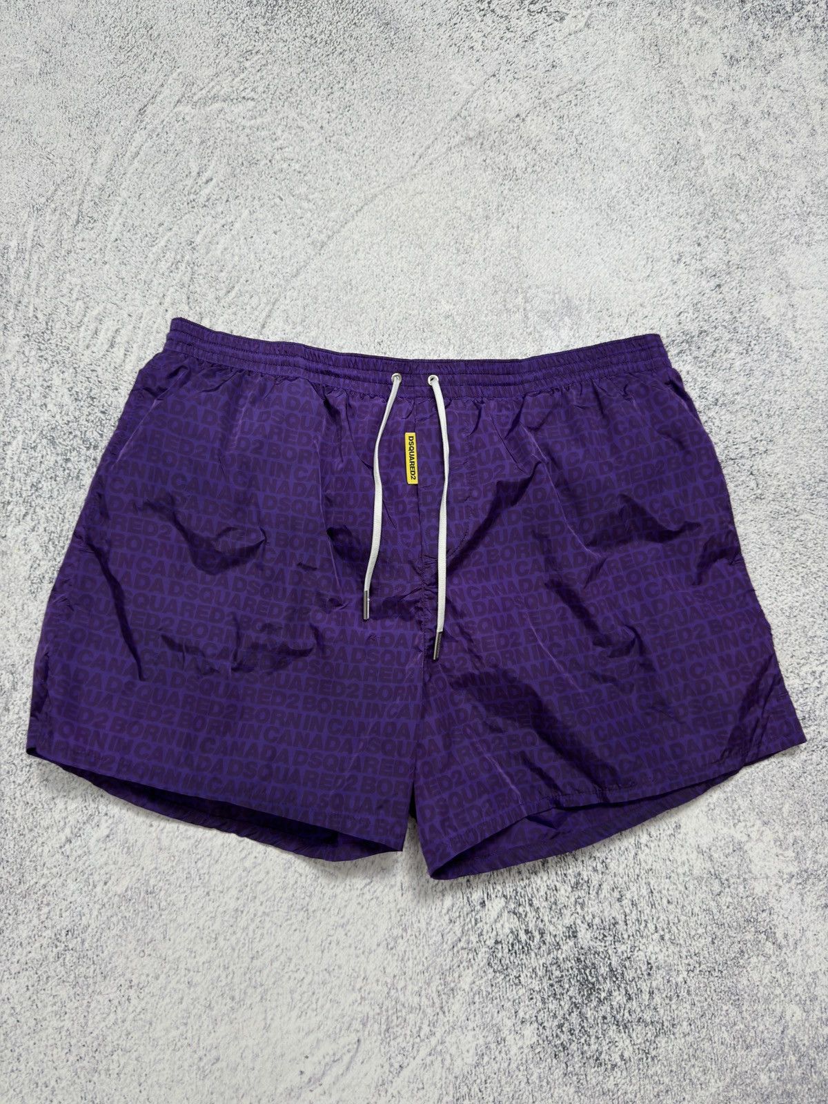 Dsquared2 LUXURY DSQUARED2 NYLON SWIMMING MONOGRAM SHORTS MEN’S Size US 34 / EU 50 - 4 Thumbnail