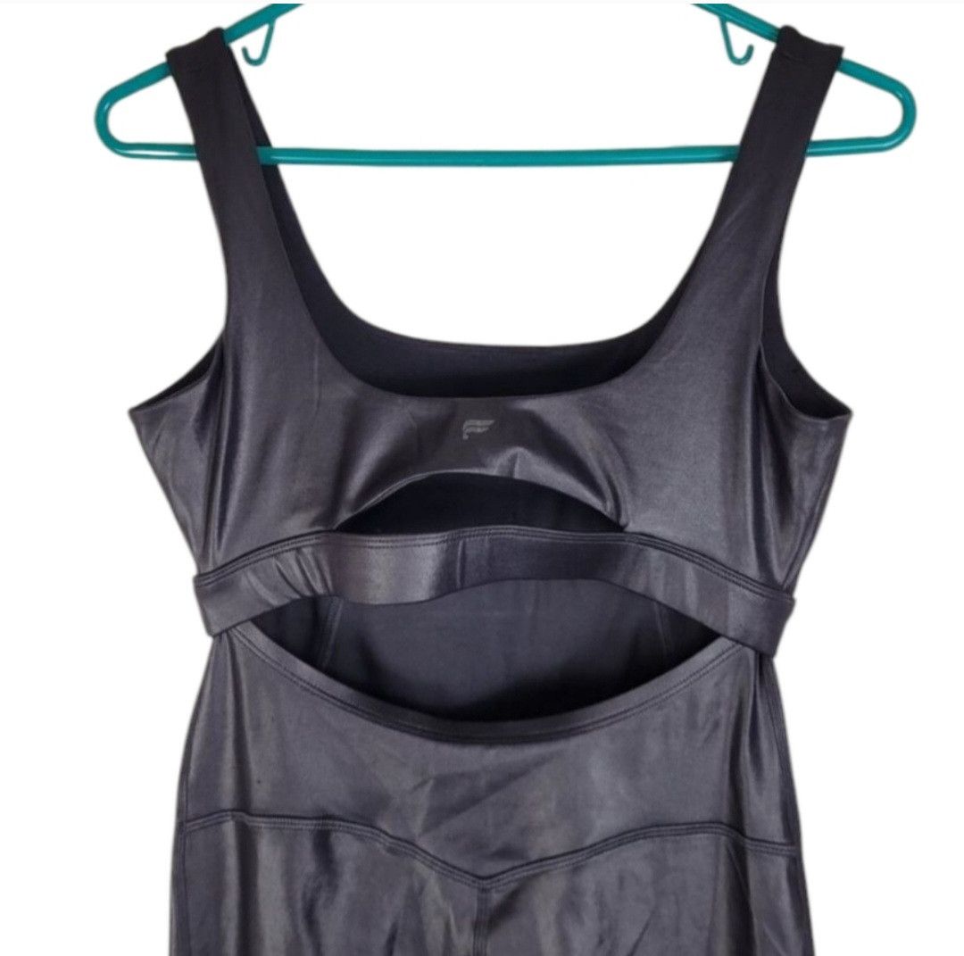 Fabletics FABLETICS Khloé Edit Black Motion365+ Shine Jumpsuit Size 30" / US 8 / IT 44 - 8 Thumbnail