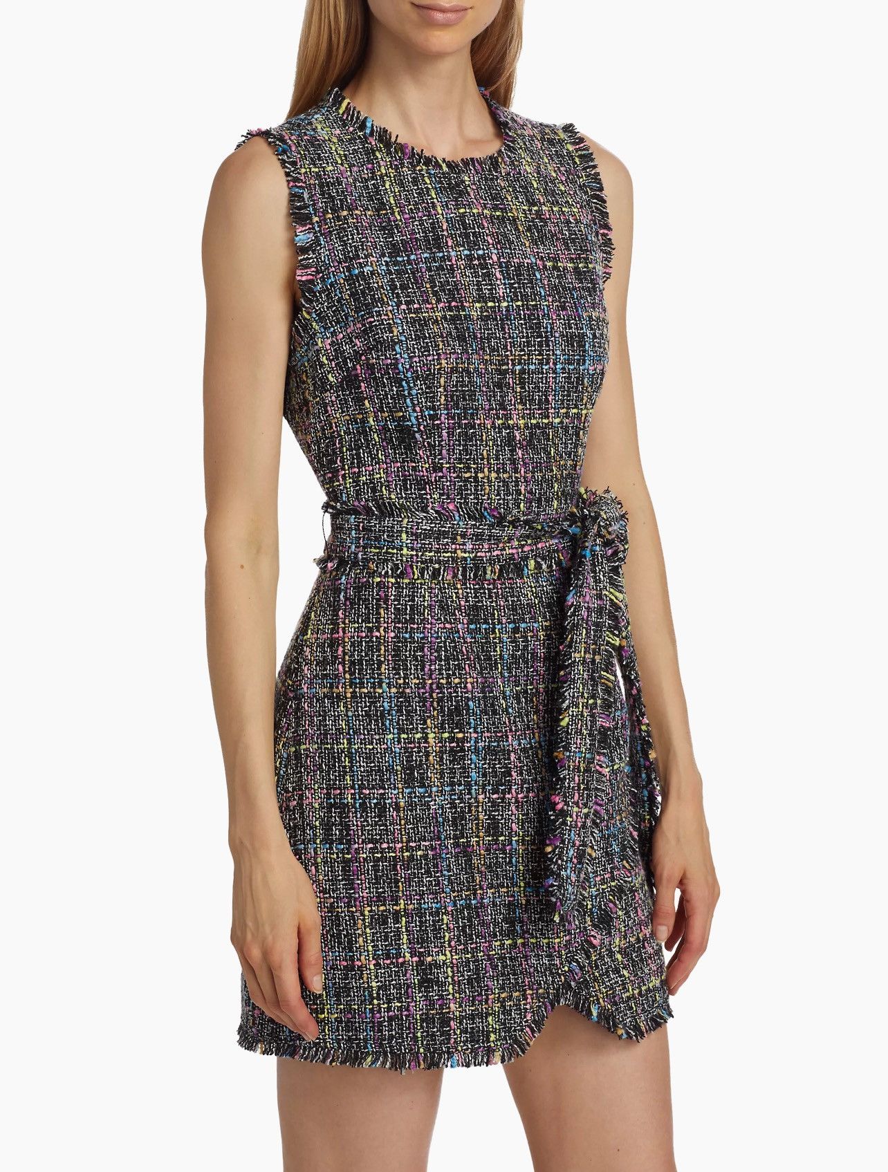 Cinq a Sept Cinq à Sept Rochelle Belted Tweed Minidress size 8 Size M / US 6-8 / IT 42-44 - 4 Thumbnail