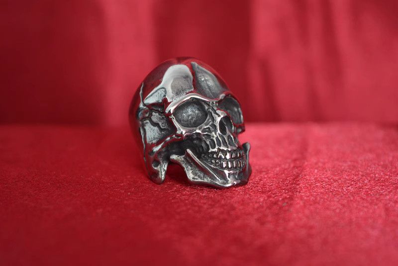 Jewelry Skull Future Jewelry Rings Open Size Chrome Ring (Size 7-13) Size ONE SIZE - 3 Thumbnail