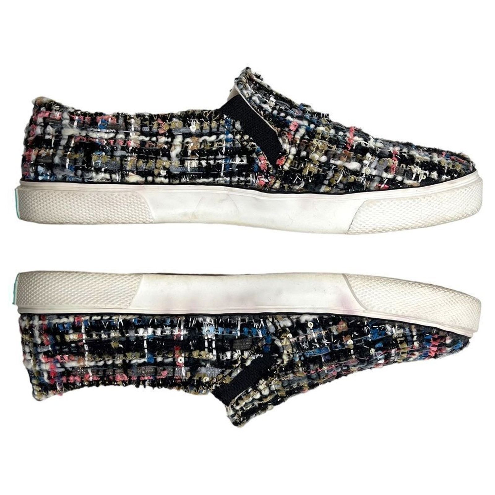 Jack Rogers Jack Rogers Anna Black Multi-Colored Metallic Tweed Sneakers Size US 6 / IT 36 - 5 Thumbnail