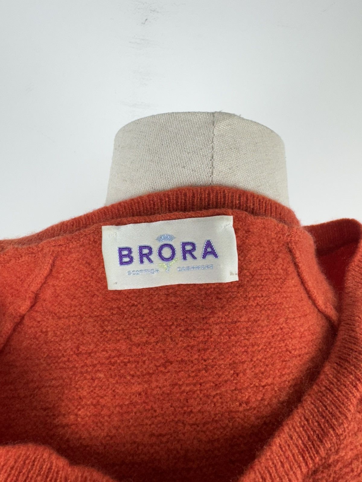 Other Women’s BRORA Cashmere Sweater Orange Jumper size 8-10 Size M / US 6-8 / IT 42-44 - 4 Thumbnail
