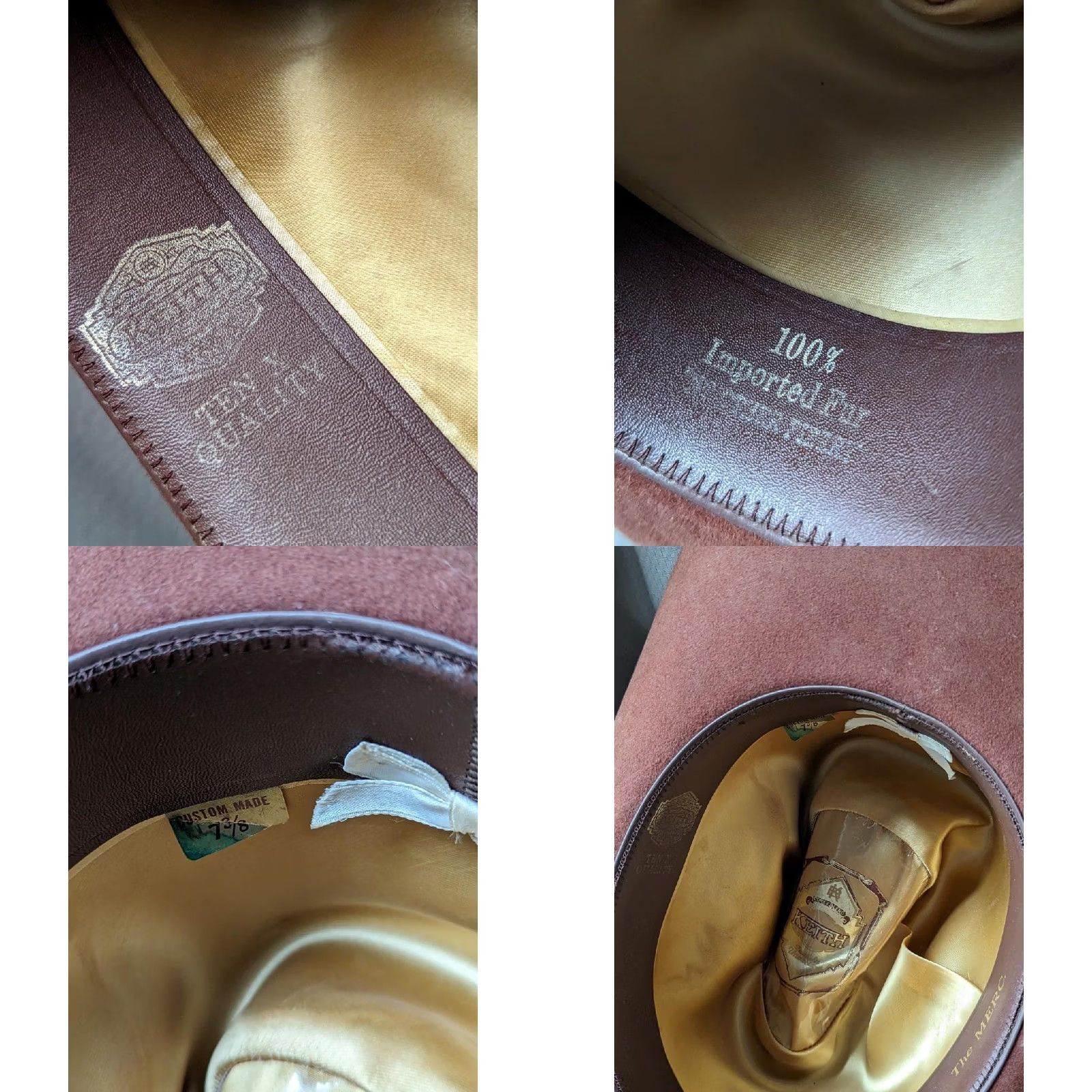 Vintage VINTAGE KEITH 10X fur blend CONEY IMPORTED FUR western Coney blend cowboy hat 7-3/8 Brown Men Cowboy Hat Size ONE SIZE - 8 Thumbnail