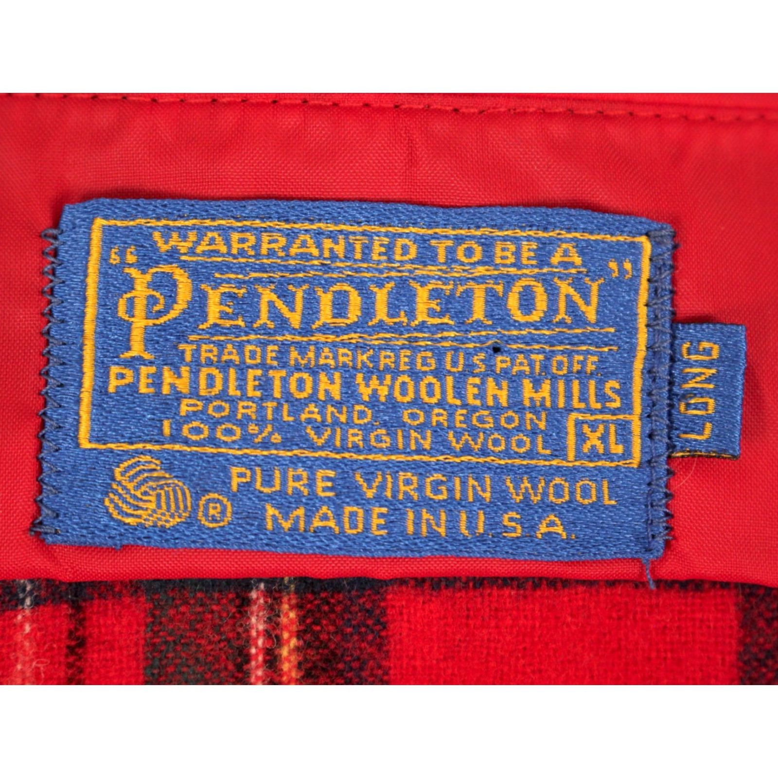 Pendleton VINTAGE Pendleton Shirt XL Long Blue 80s 52 Chest Flannel Button-Front Men's Wool Plaid Royal Stewart Tartan Casual Size US XL / EU 56 / 4 - 4 Thumbnail
