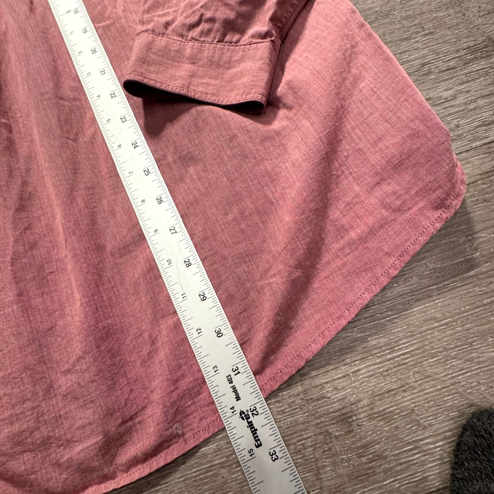 Jigsaw Jigsaw Shirt Mens L Pink Long Sleeve Button-Up England Double Pocket Size US L / EU 52-54 / 3 - 5 Thumbnail