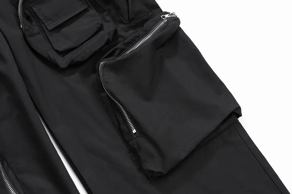 Designer × Vintage Wide Cargo Pants High Street with Poker Straight Baggy Y2K Size US 30 / EU 46 - 9 Thumbnail