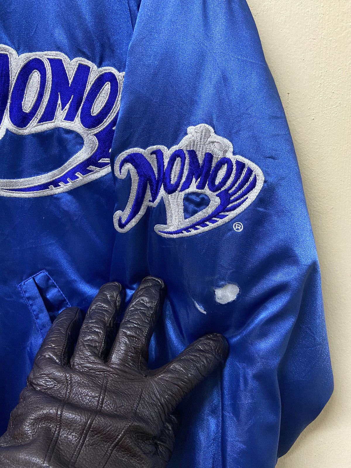 Vintage Toyota Hideo Nomo L.A Dodgers Varsity Jacket Size US L / EU 52-54 / 3 - 6 Thumbnail