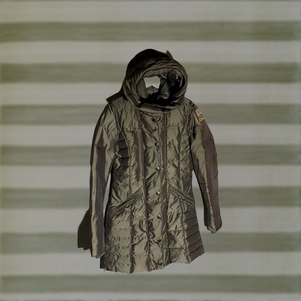 Parajumpers Parajumpers Jacket Long Down Special Edition 5 Year Anniversary Women S Check Photo Zipper Logo Long Sleeve Parajumpers Size S / US 4 / IT 40 - 1 Thumbnail