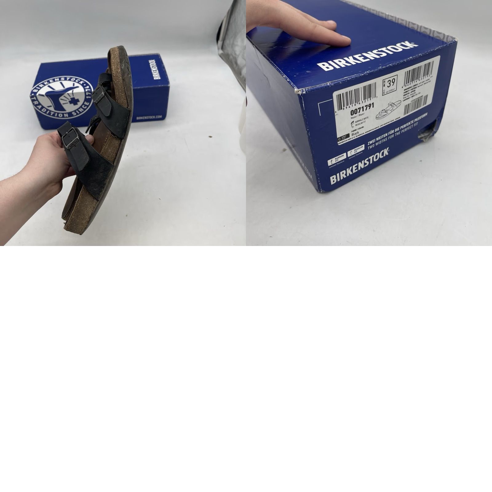 Birkenstock Birkenstock Mayari Sandals Womens 5.5 M 7.5 Black Adjustable Straps Slides Bohemian Outdoor Casual Size US 6 / IT 36 - 8 Thumbnail