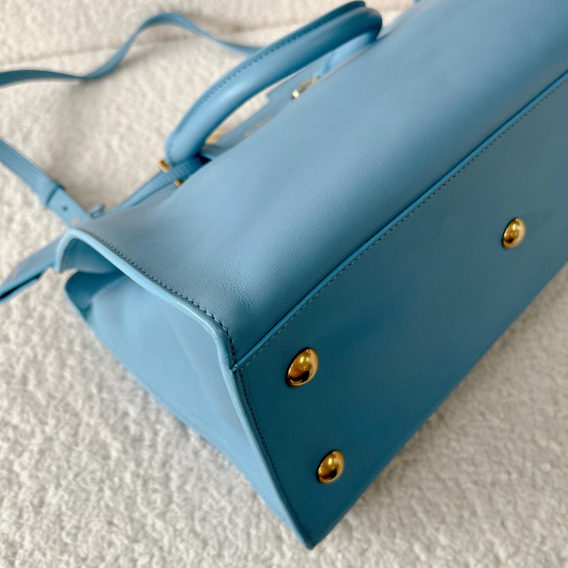 Saint Laurent Paris Saint Laurent blue cabas tote crossbody 30x20.5x14 5536 Size ONE SIZE - 6 Thumbnail