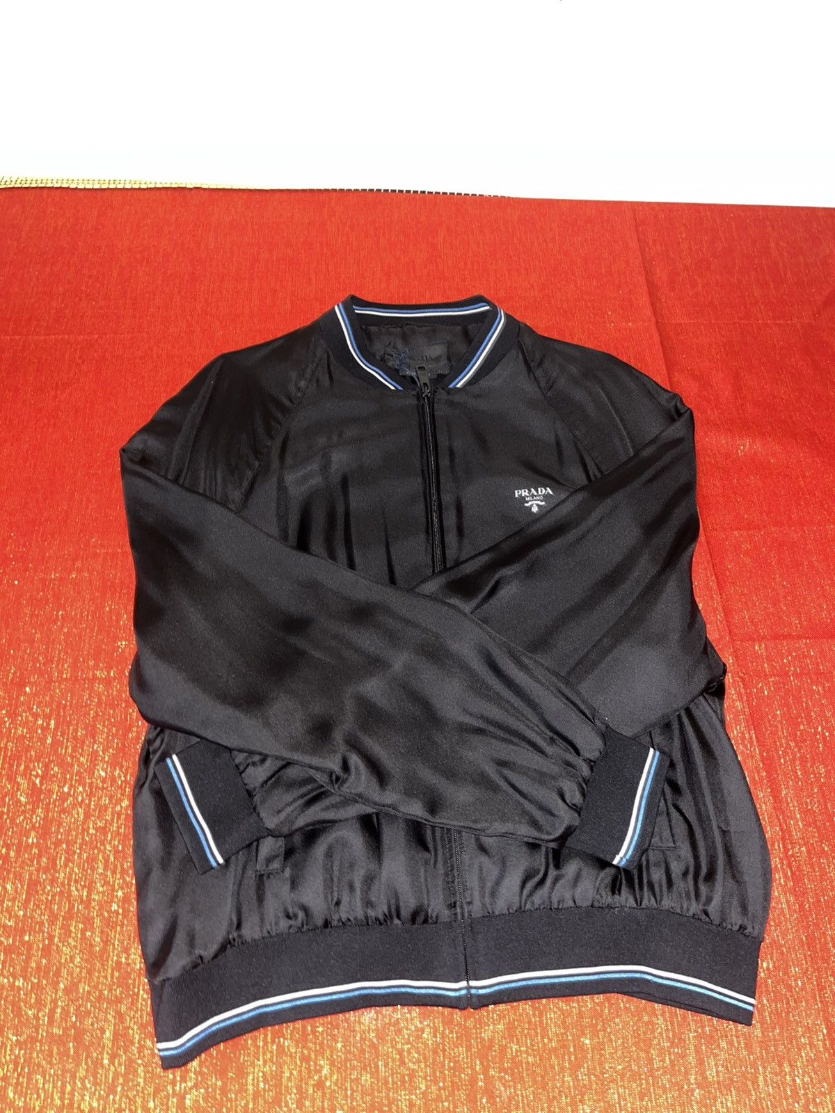 Prada Prada Men’s Silk Twill Blouson Jacket Sz L Size US L / EU 52-54 / 3 - 16 Thumbnail