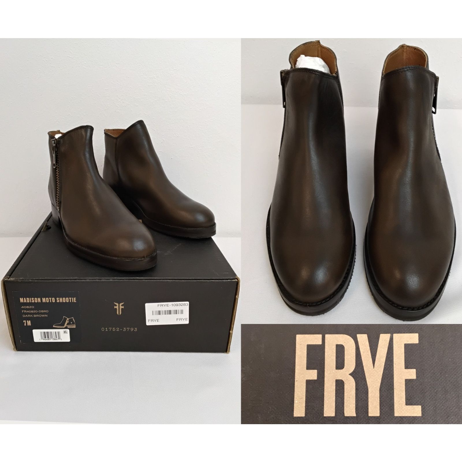 Frye Frye Madison Moto Shootie Women's 7M Brown Ankle Boot New Size US 7 / IT 37 - 1 Thumbnail