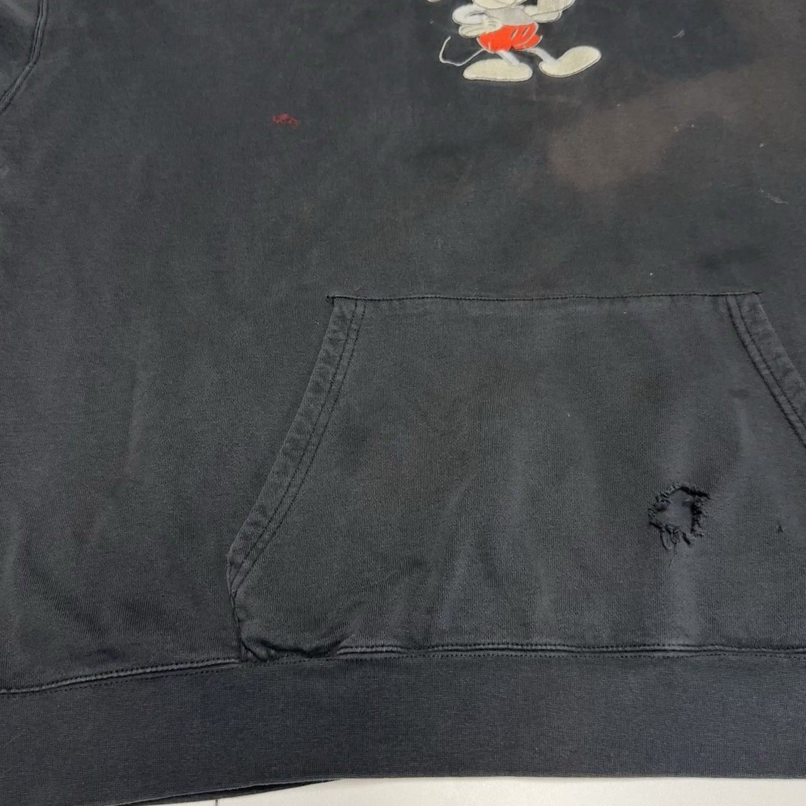 Mickey Mouse Vintage Mickey Mouse Hoodie Sweatshirt Black Embroidered 2XL Size US XXL / EU 58 / 5 - 9 Thumbnail