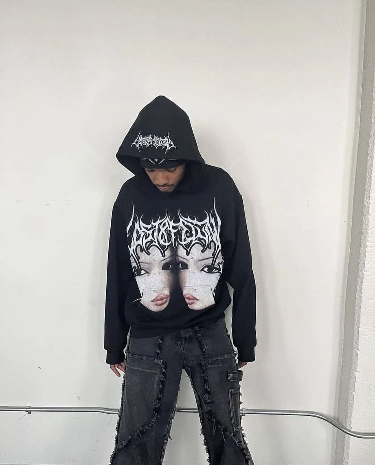 Other Oversized Punk Vintage kpop Anime hoodie Size US L / EU 52-54 / 3 - 2 Thumbnail