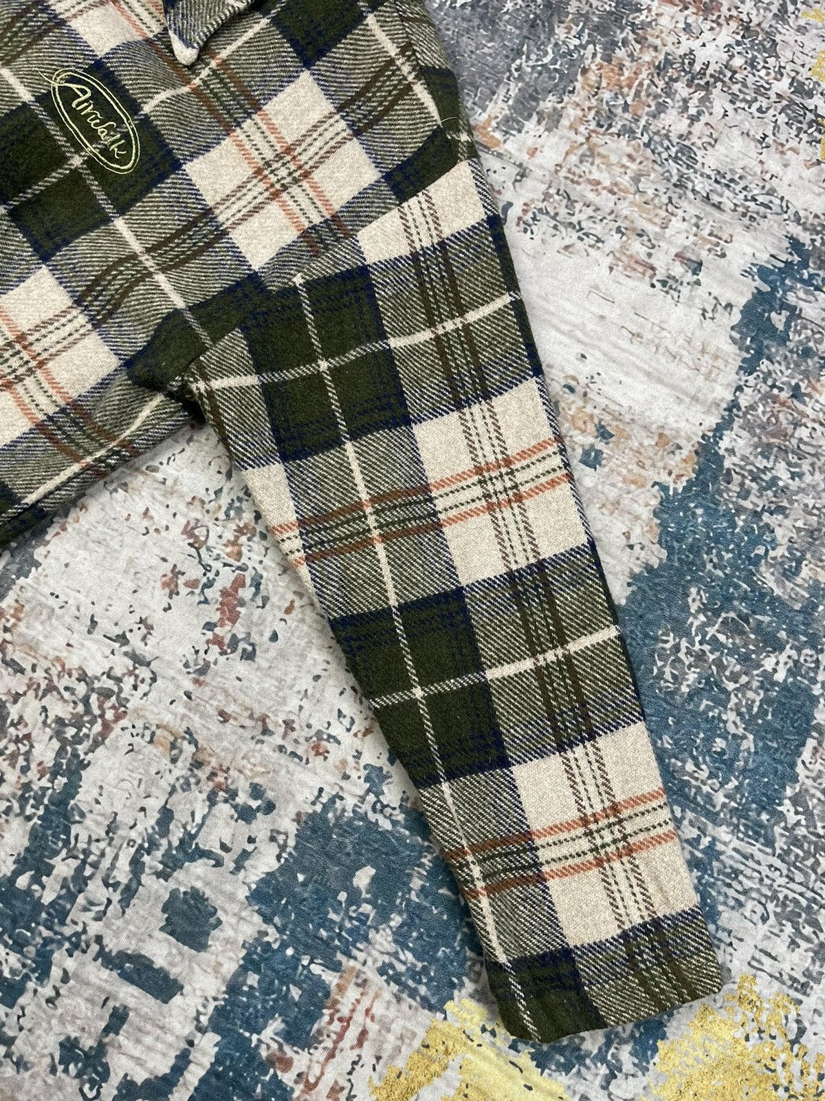 Airwalk Vintage 70/80s Airwalk Checkered Wool Work Jacket Size US L / EU 52-54 / 3 - 6 Thumbnail