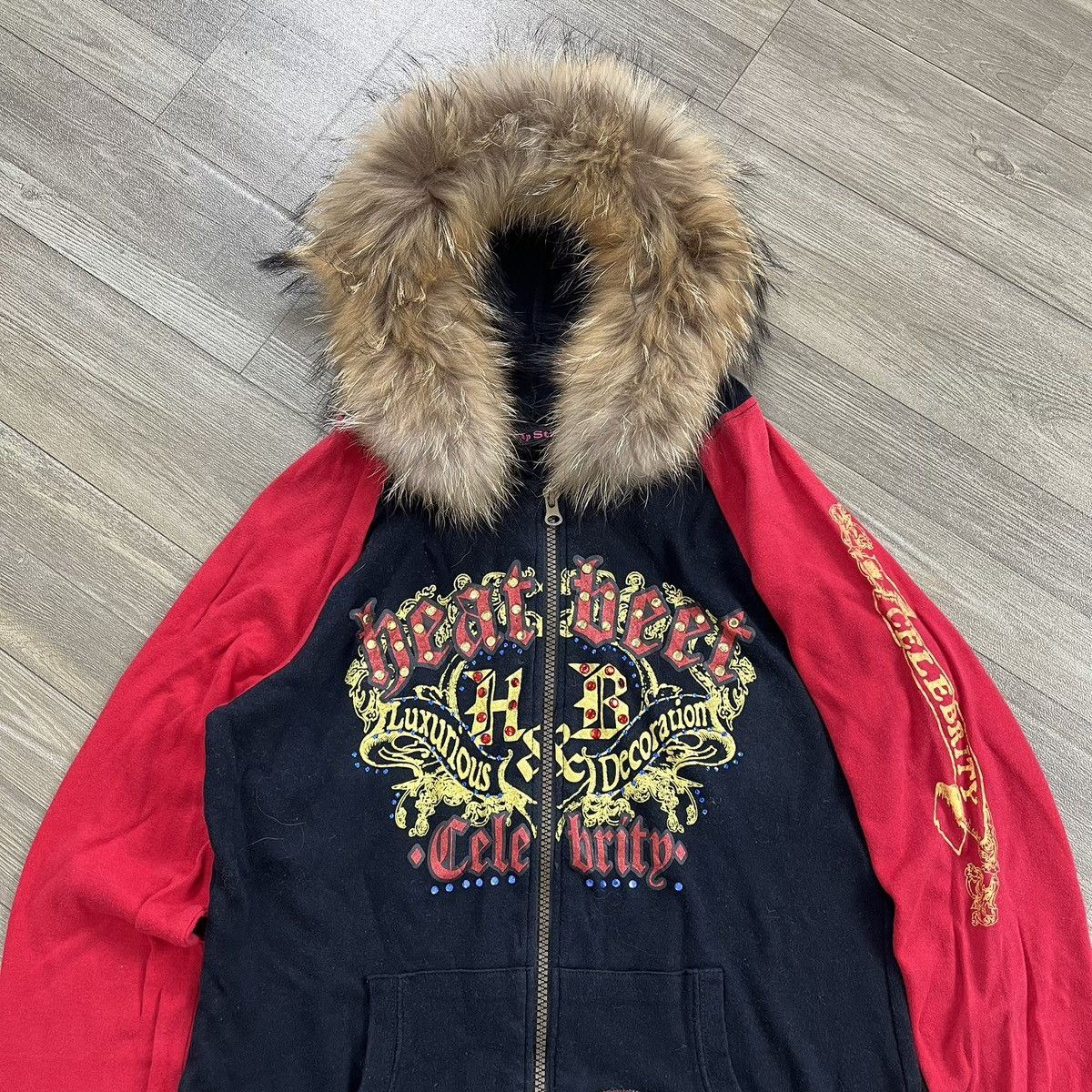 Hysteric Glamour 2000s Slap Stick Grunge Skulls Lgb Style Zip Fur Hoodie Size US XS / EU 42 / 0 - 2 Thumbnail