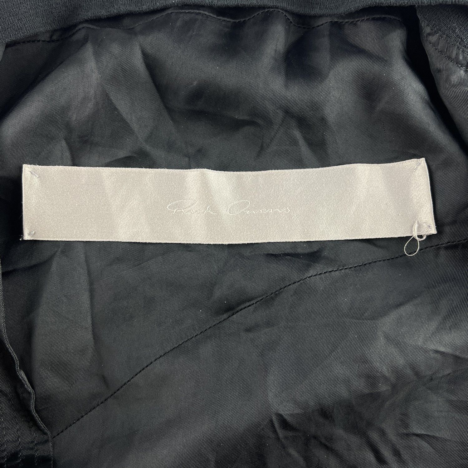 Rick Owens Rick Owens SS16 Black Viscose Bomber Jacket Size US XS / EU 42 / 0 - 4 Thumbnail