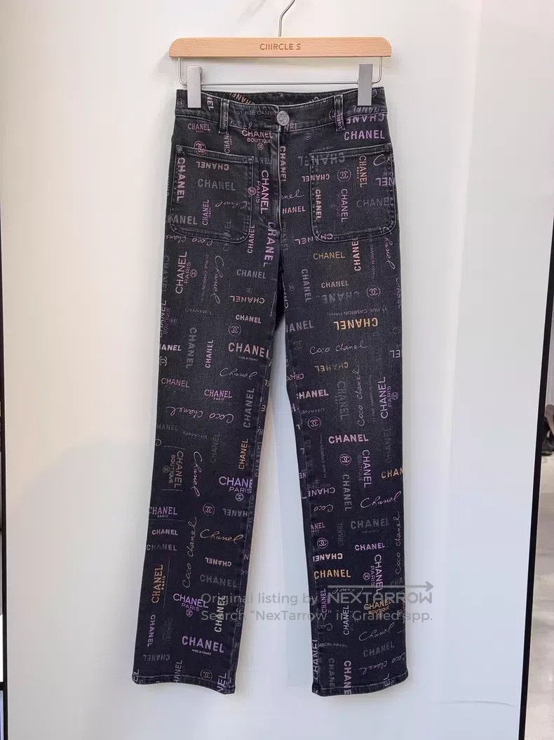 Chanel Chanel Grey jeans Size 42" / US 20 - 1 Thumbnail
