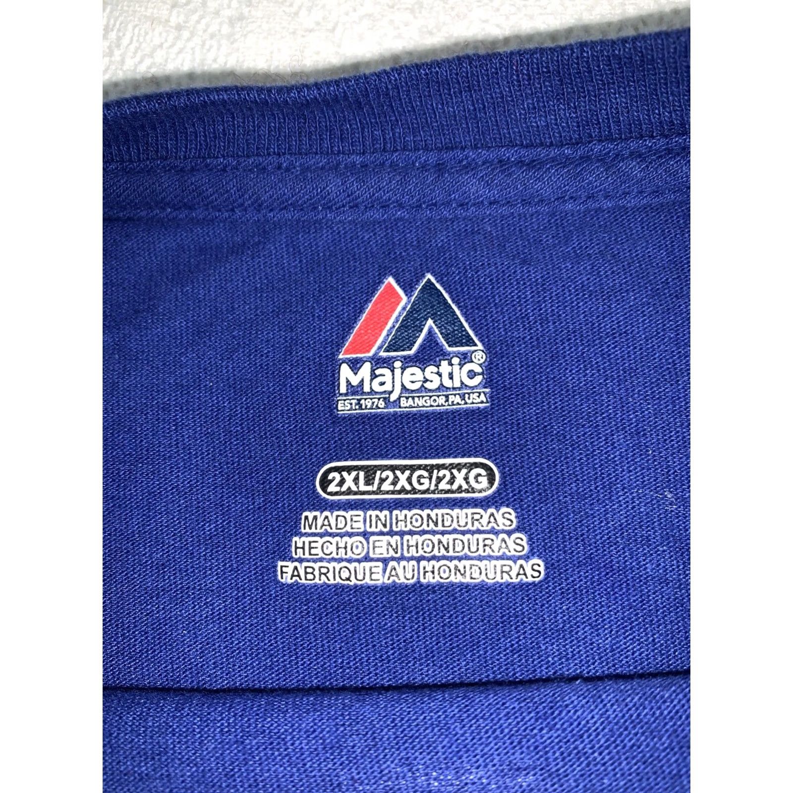 Vintage Ernie Banks Career Chicago Cubs 2XL #14 T-Shirt Majestic Blue Size US XXL / EU 58 / 5 - 3 Thumbnail