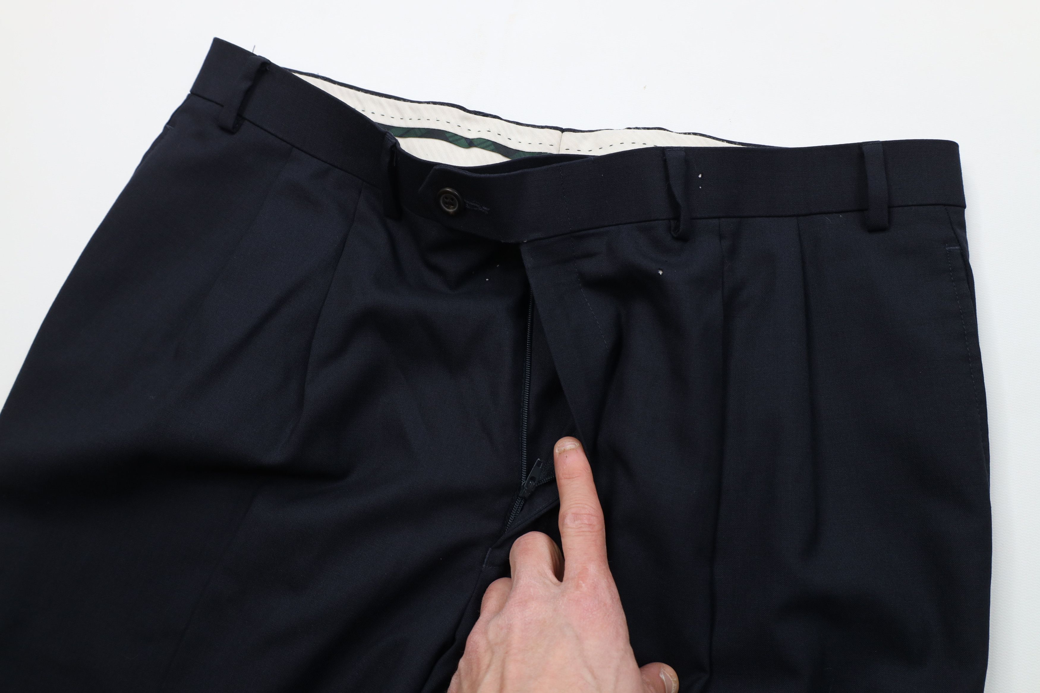 Ralph Lauren Vintage Ralph Lauren Wool Knit Wide Leg Chino Pants Blue Size US 36 / EU 52 - 9 Thumbnail