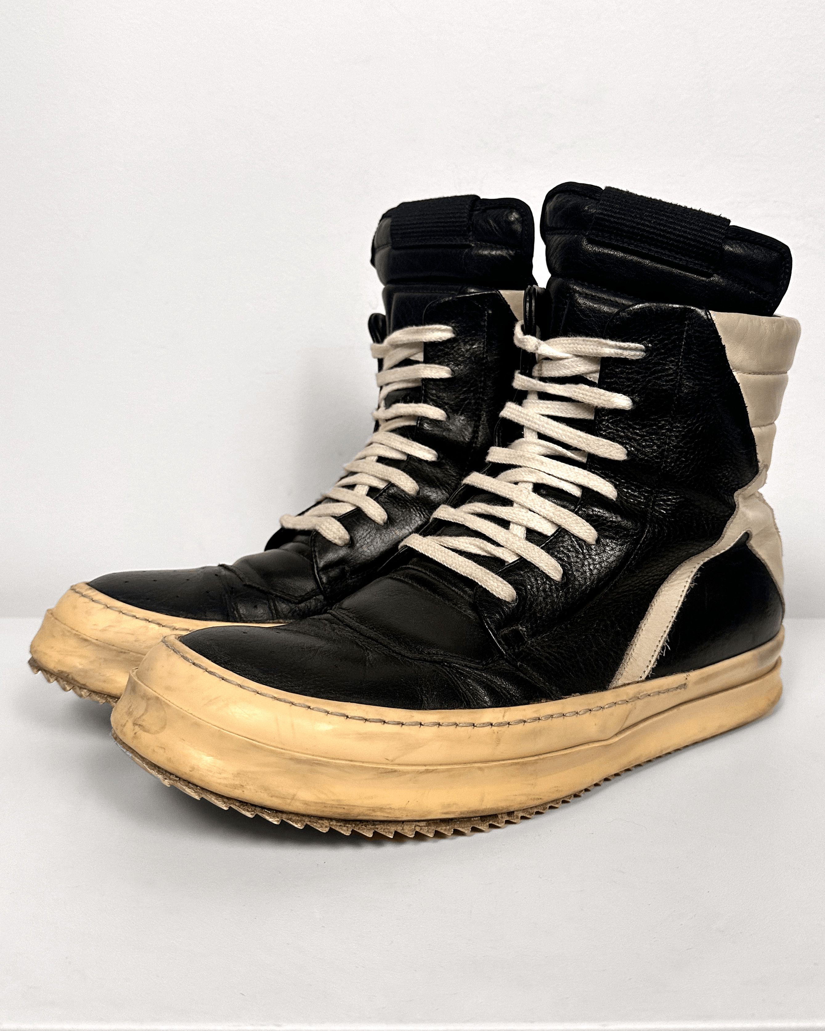 Rick Owens Rick Owens Staple Short Tongue Black Milk Geobasket Size US 10.5 / EU 43-44 - 6 Thumbnail