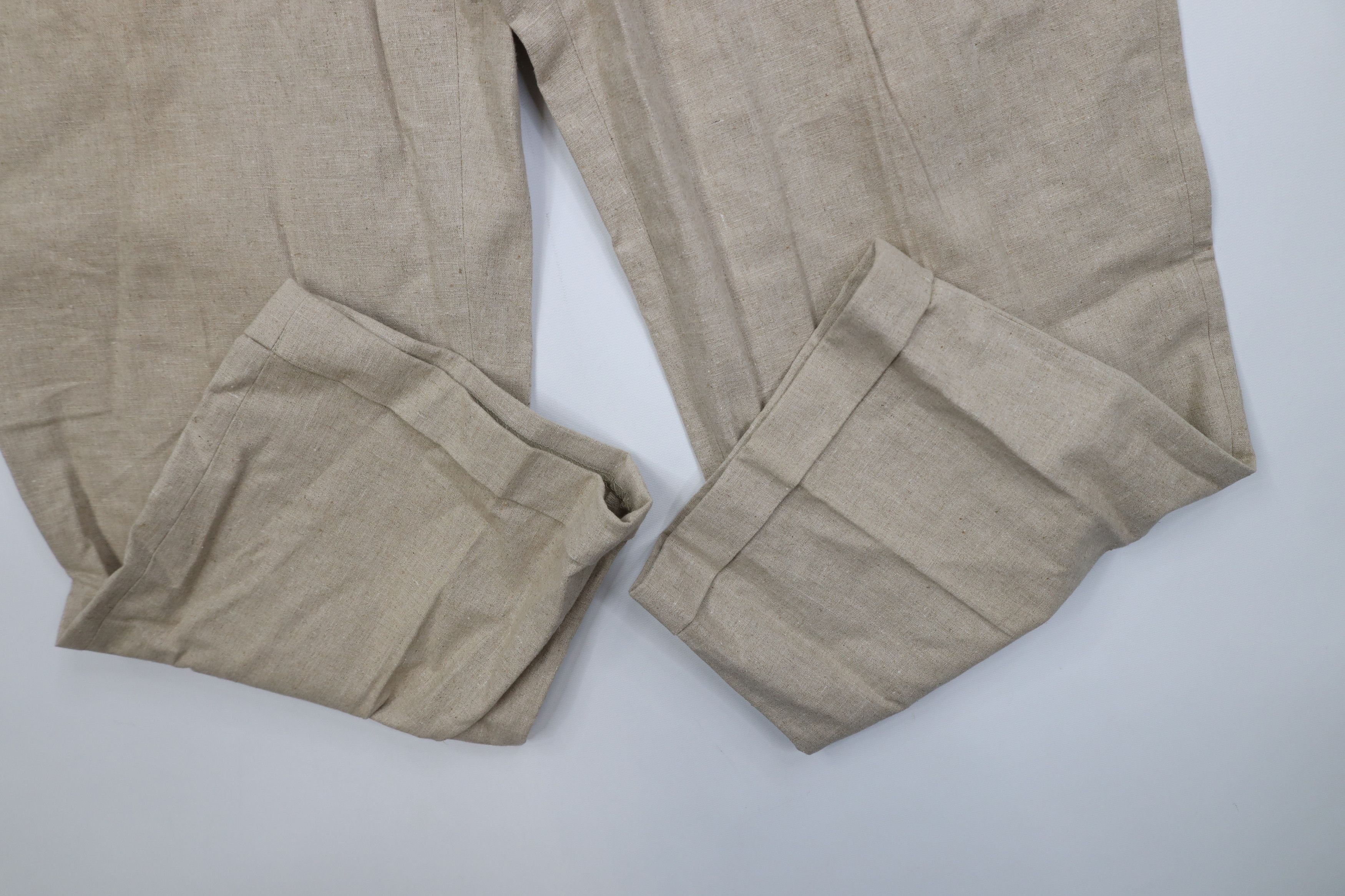 Vintage Vintage 90s Streetwear Wide Leg Chino Pants Trousers Beige Size US 38 / EU 54 - 5 Thumbnail