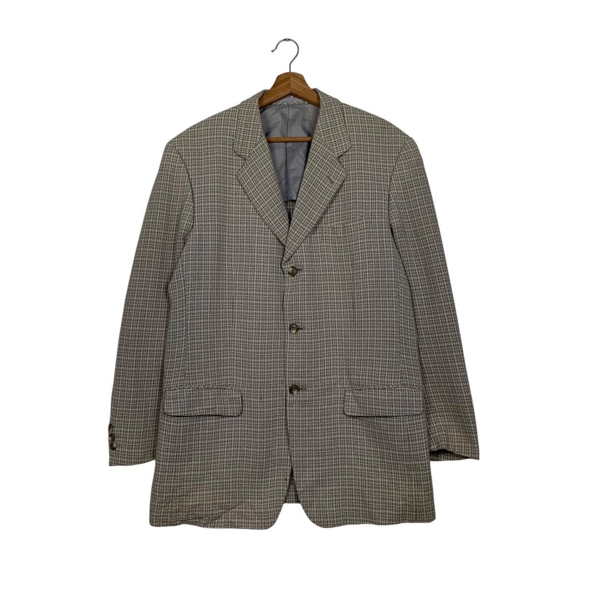 Lanvin Lanvin Checkered Casual Blazer Jacket Size US M / EU 48-50 / 2 - 1 Thumbnail