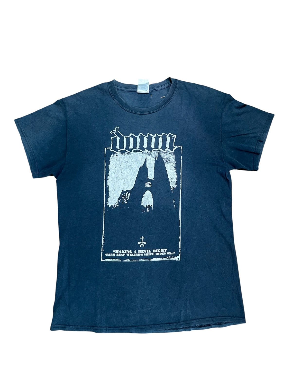 Vintage 2000’s Distressed Sun Faded Down Band T-shirt