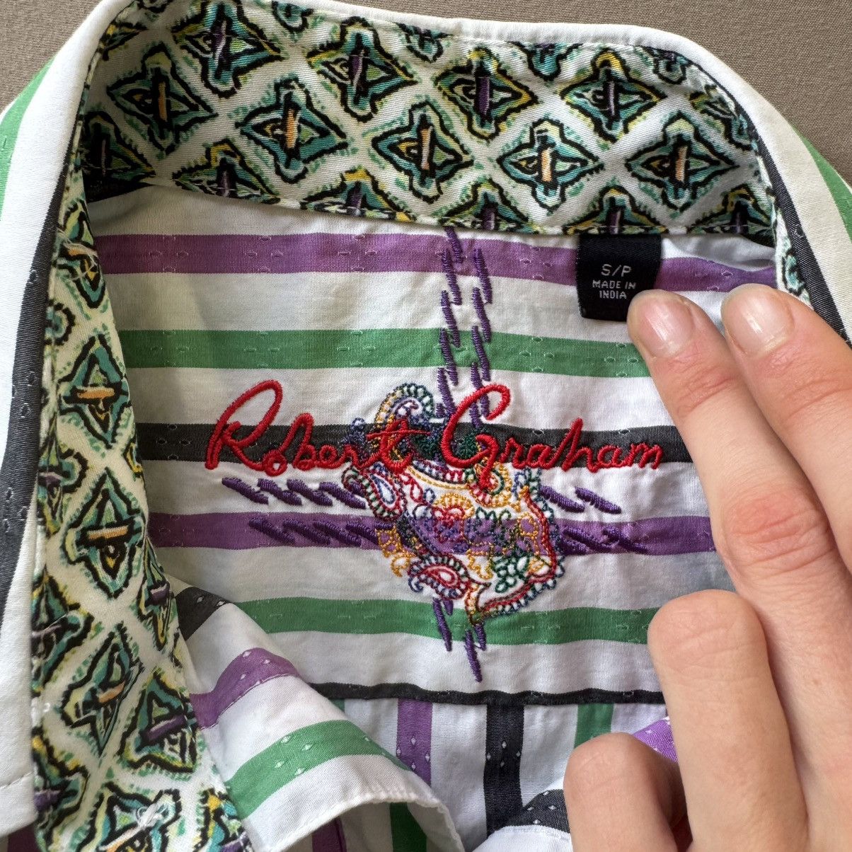 Robert Graham Robert Graham Striped LONG SLEEVE BUTTON DOWN SHIRT Size US S / EU 44-46 / 1 - 3 Thumbnail
