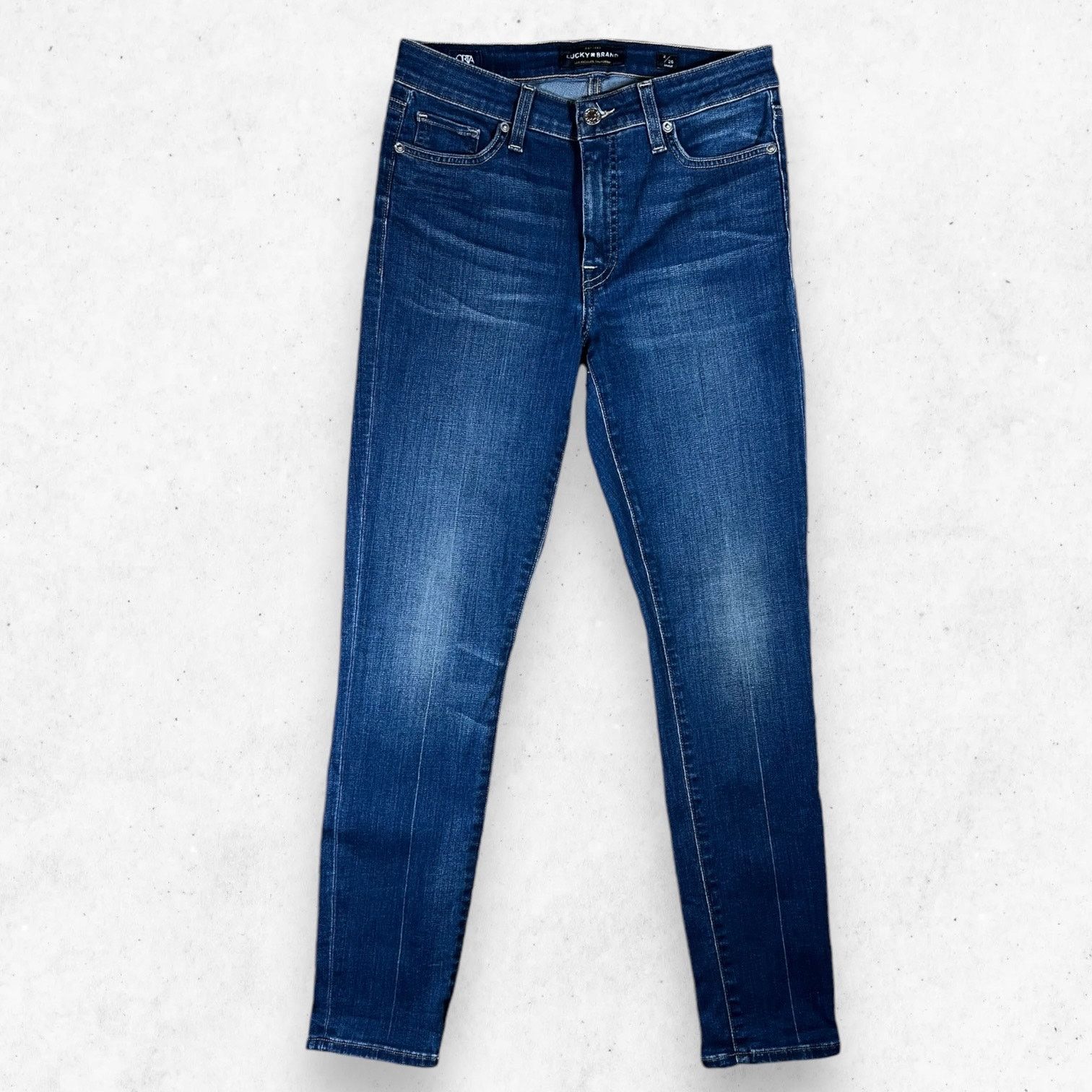 Lucky Brand Lucky Brand Hayden Skinny Women's 2/26 Ankle Blue Stretch Size 26" / US 2 / IT 38 - 1 Thumbnail