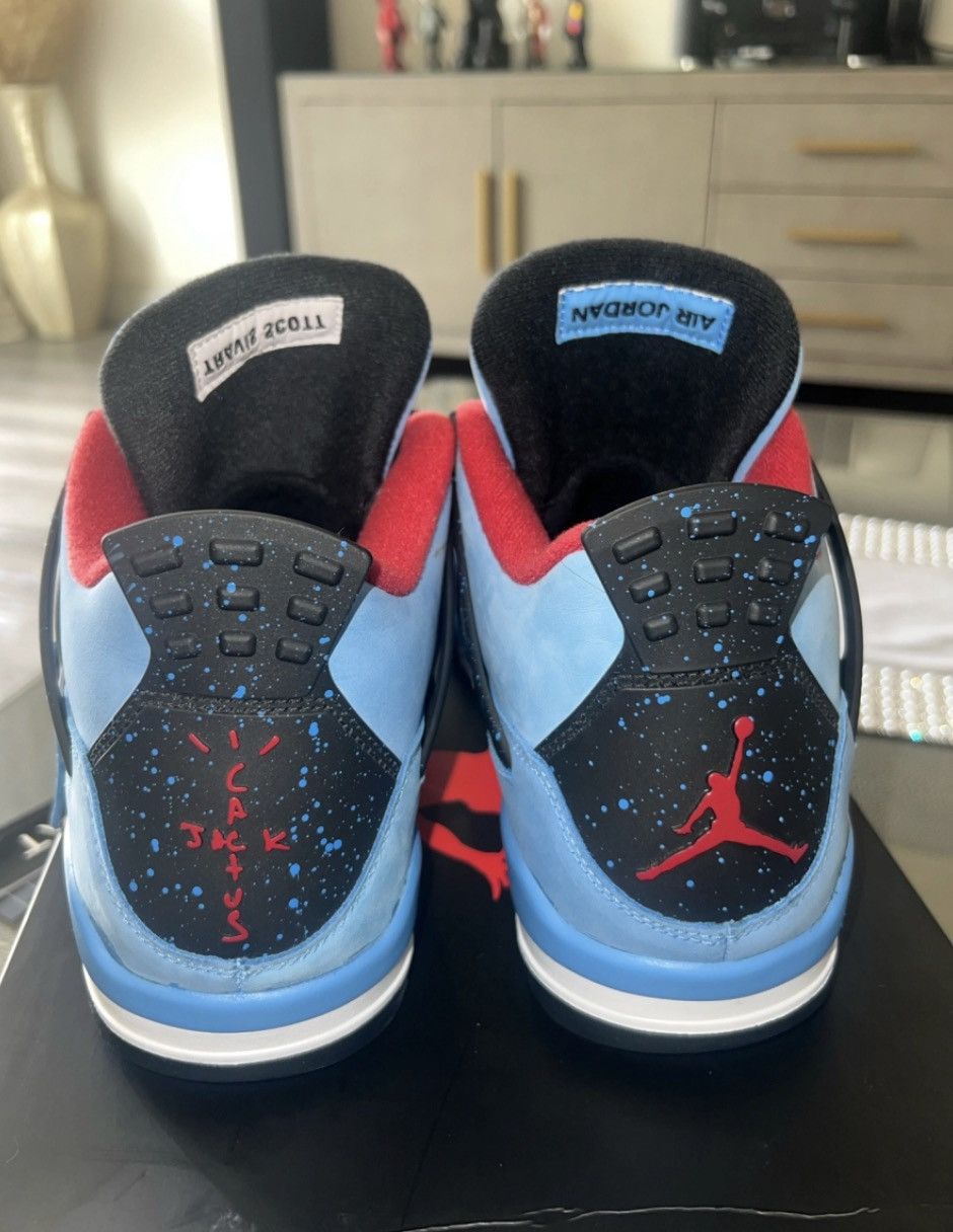 Jordan Brand × Travis Scott Nike Air Jordan 4 Retro Travis Scott Cactus Jack University Size US 12 / EU 45 - 6 Thumbnail