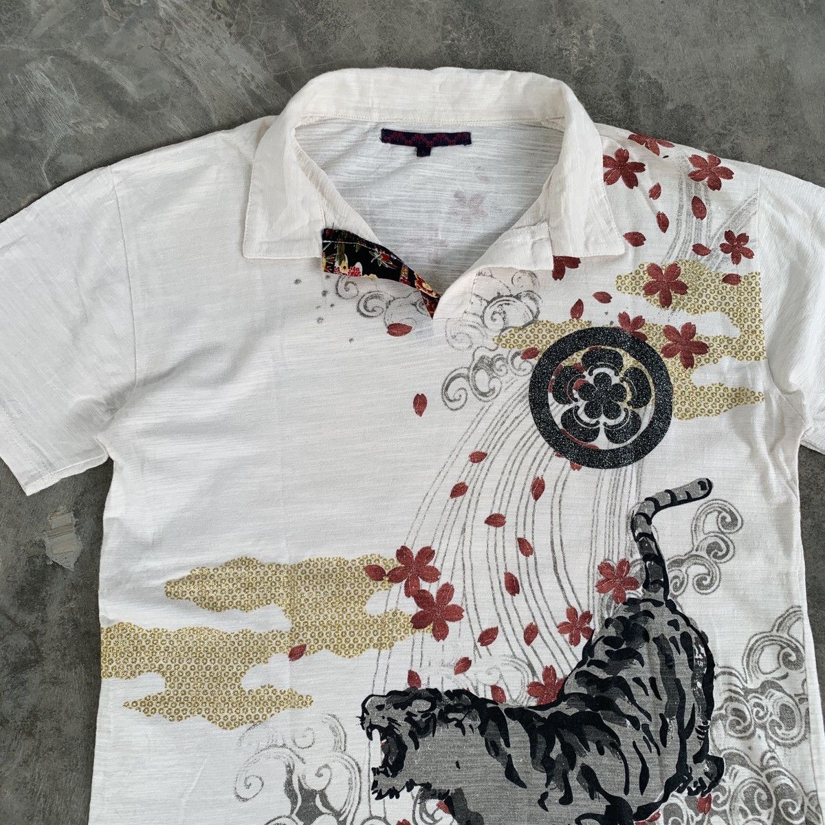 Karakuri Tamashii Karakuri Tamashi Tiger Japan Designer Polo Shirt Size US L / EU 52-54 / 3 - 2 Thumbnail