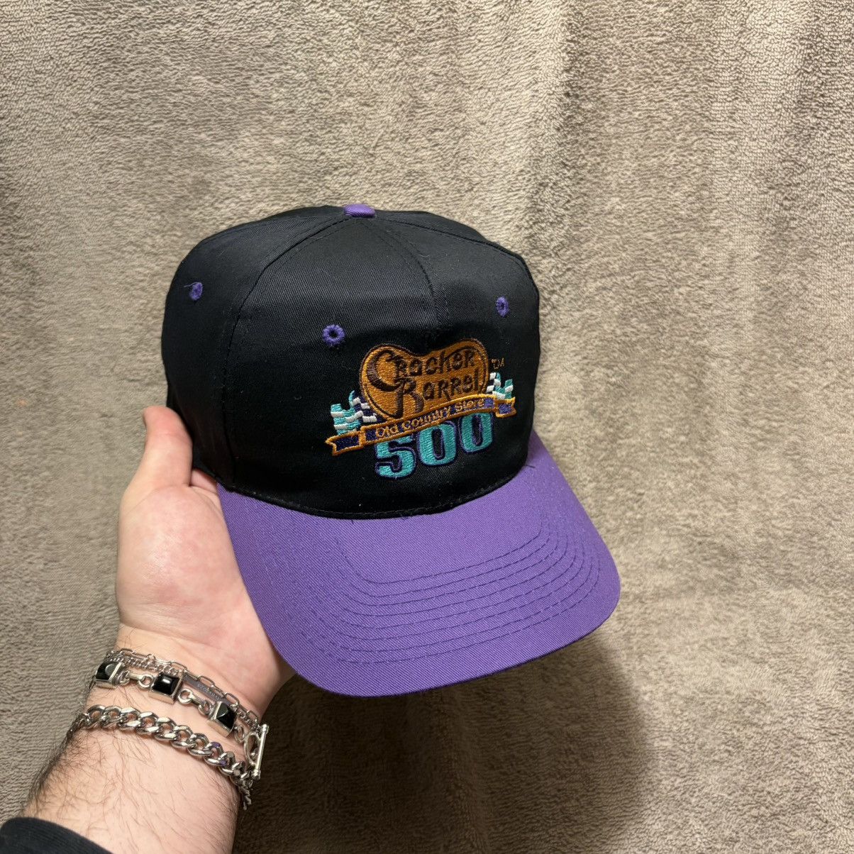 NASCAR Vintage 90s Cracker Barrel 500 NASCAR SnapBack Hat Sports Size ONE SIZE - 1 Thumbnail