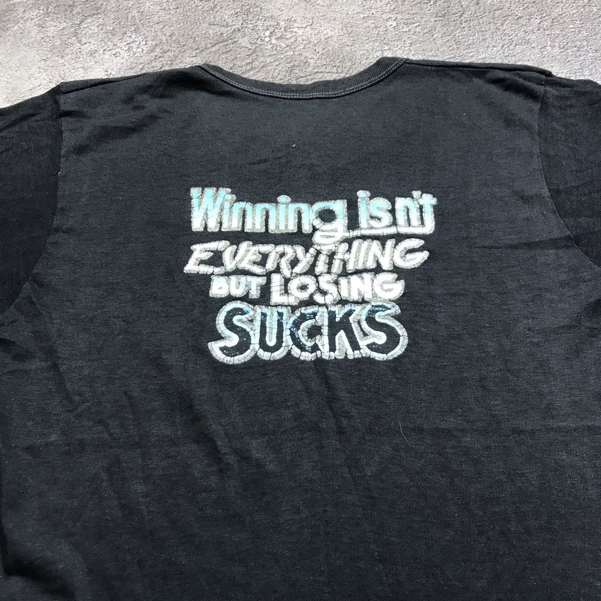 Vintage Vintage 90s Graphic Tee Winning Isnt Everything Grunge L Size US L / EU 52-54 / 3 - 3 Thumbnail