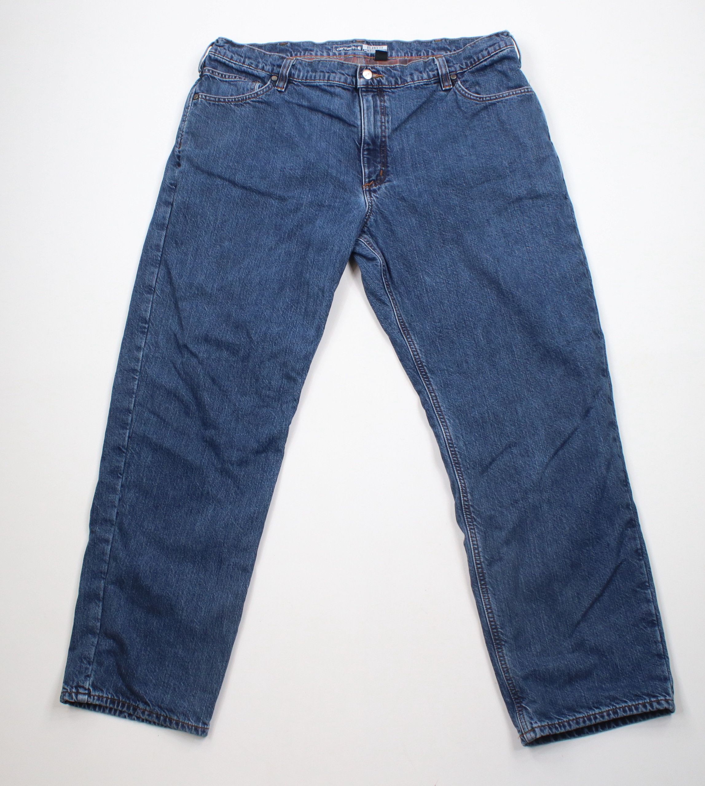 Carhartt × Vintage Vintage Carhartt Flannel Lined Relaxed Fit Denim Jeans Blue Size US 42 / EU 58 - 2 Thumbnail