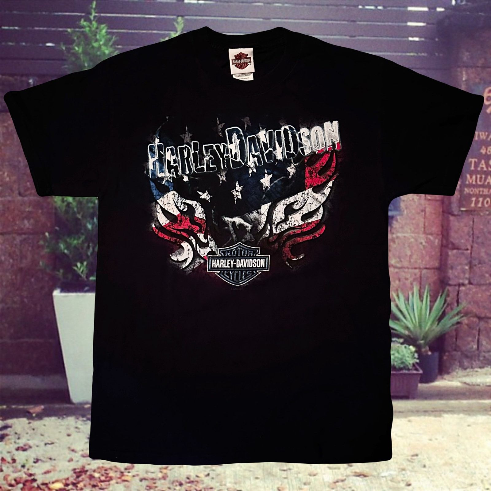 Harley Davidson harley davidson graphic tee shirt america spell out design Size US S / EU 44-46 / 1 - 1 Thumbnail