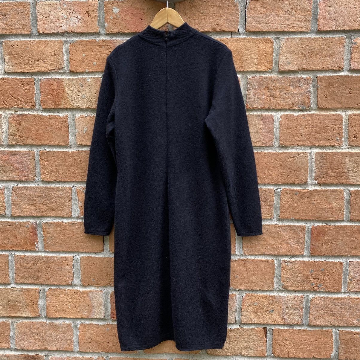 Dior Vintage Christian Dior Black Wool Dress Gold Embellishments Size M / US 6-8 / IT 42-44 - 23 Thumbnail