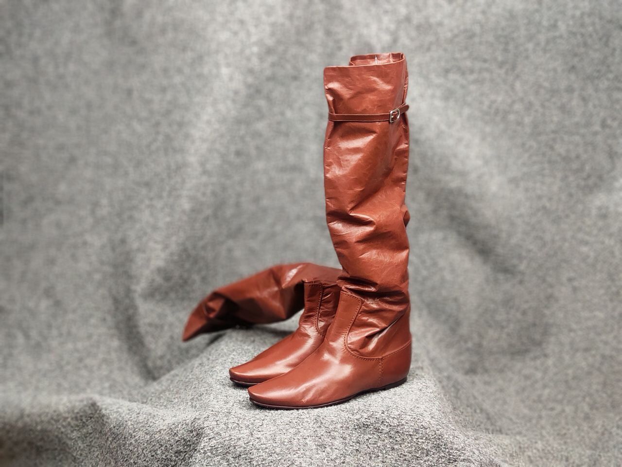 Bottega Veneta Rare Bottega Veneta High Riding Brown leather Light Boots Size US 6 / IT 36 - 12 Thumbnail