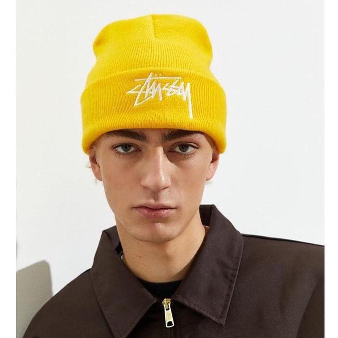 Stussy Yellow stussy beanie Size ONE SIZE - 1 Thumbnail