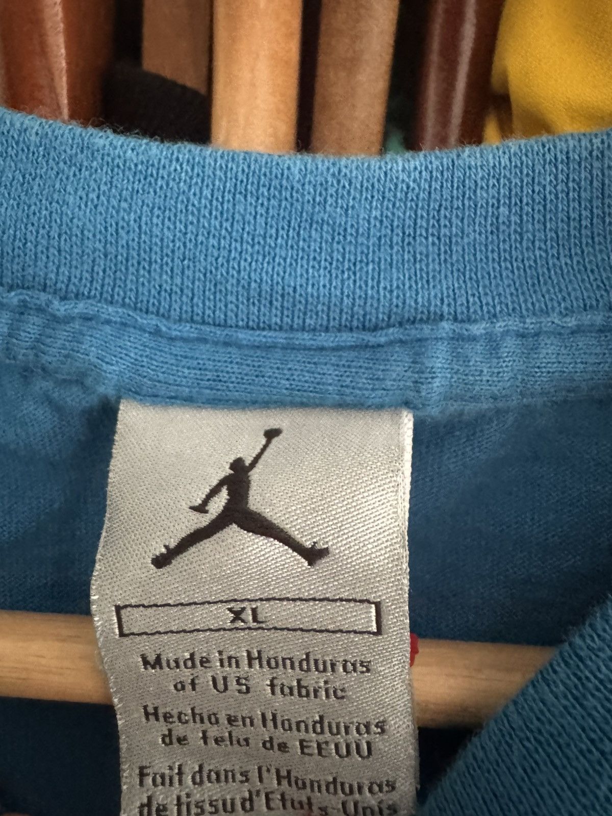 Jordan Brand Jordan 4 Retro Military Blue tee Size US XL / EU 56 / 4 - 4 Thumbnail