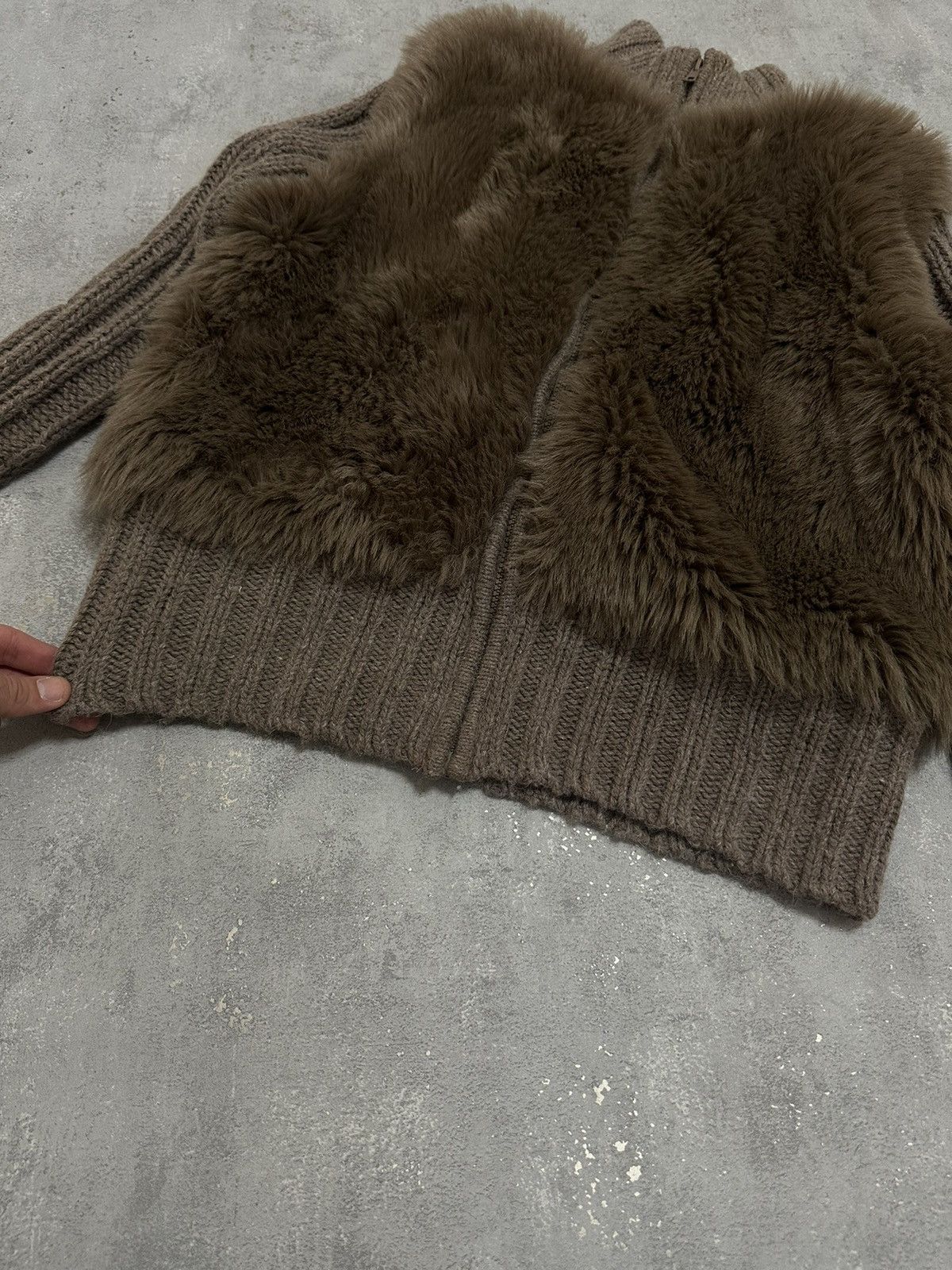 If Six Was Nine × Le Grande Bleu (L.G.B.) Japanese Vintage Lgb Style Fur Zip Sweater Y2K Size L / US 10 / IT 46 - 7 Thumbnail