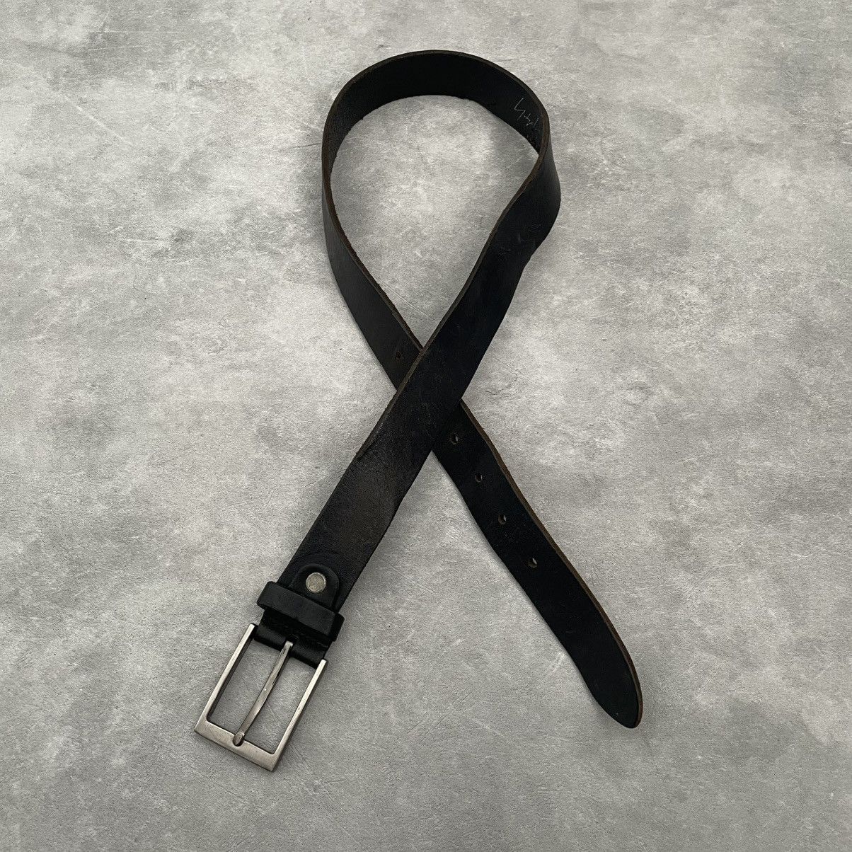 90sヴィンテージYohji Yamamotoレザーベルト ブラック 中古・古着通販】YOHJI YAMAMOTO (ヨウジヤマモト) レザーベルト