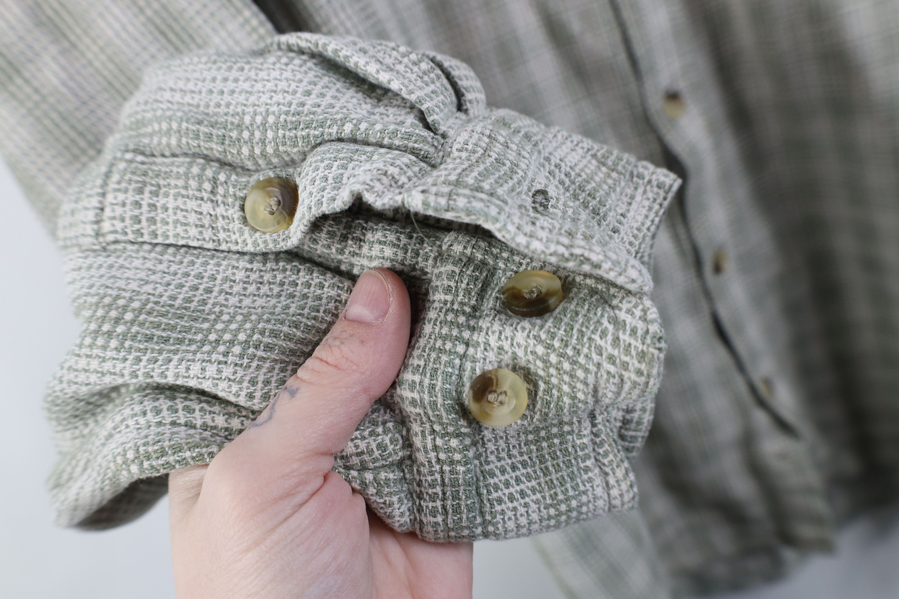 Vintage Vintage 90s Streetwear Cotton Weave Collared Button Shirt Size US XL / EU 56 / 4 - 8 Thumbnail