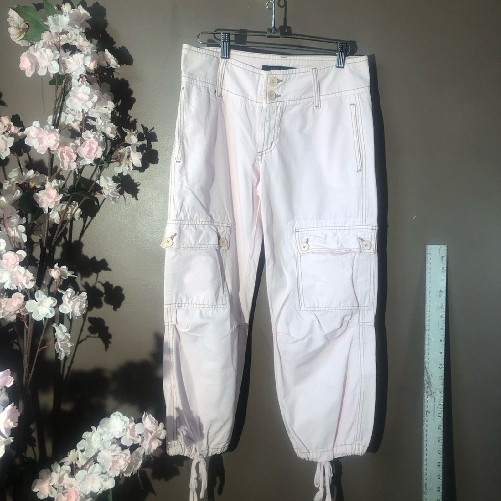 Other Billy blues cargo pants pink with draw string. Size 26" / US 2 / IT 38 - 3 Thumbnail