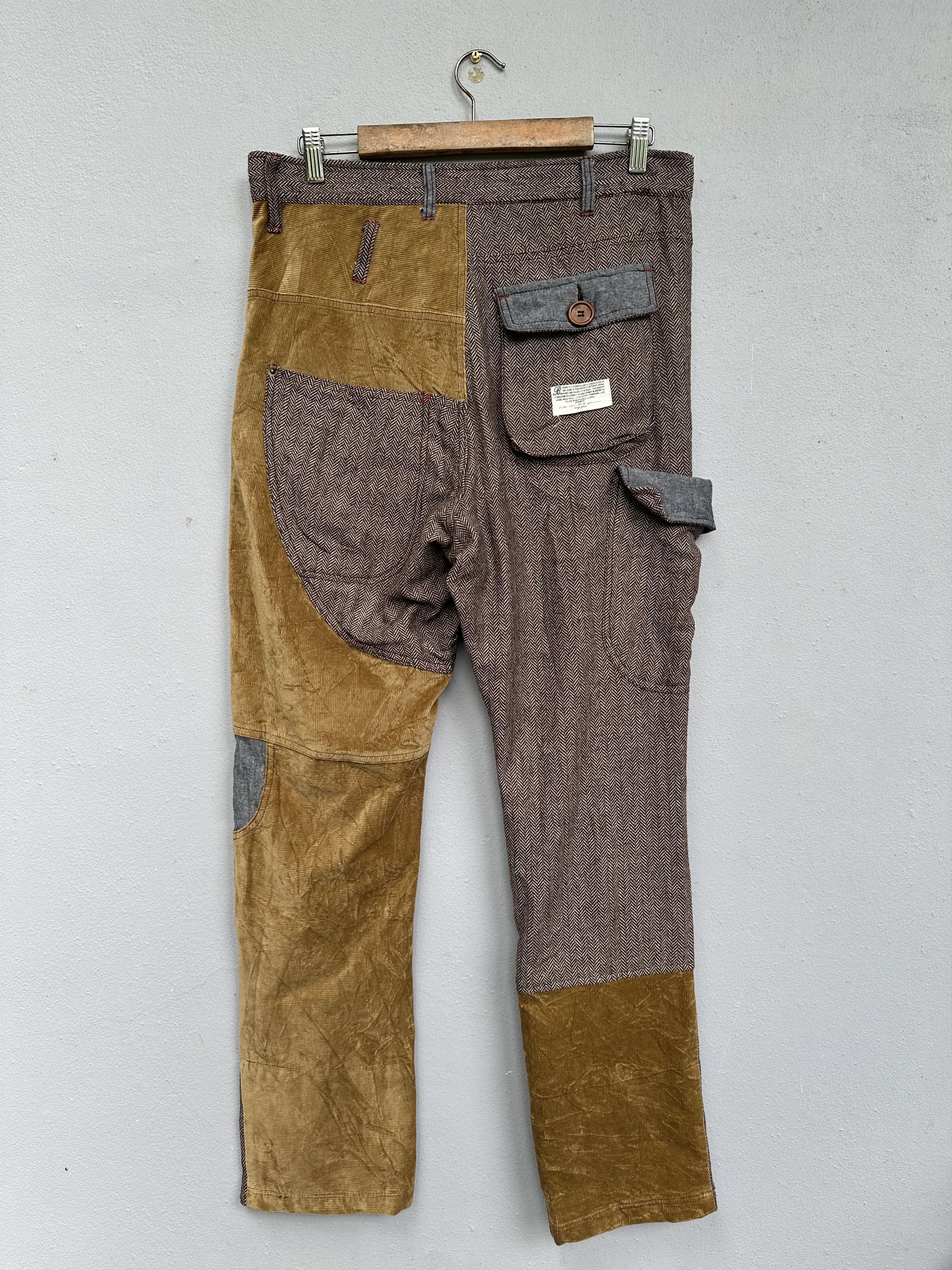 Kapital Brth Breath Reconstructed Hybrid Reworked Patchwork Pant Size US 34 / EU 50 - 3 Thumbnail