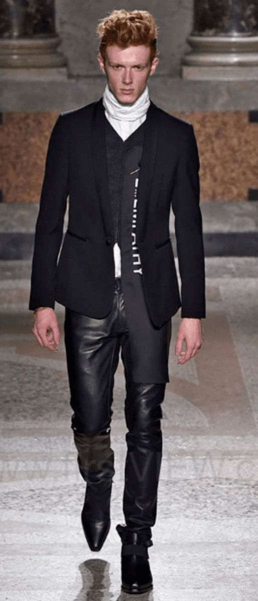 Roberto Cavalli AW2015 Roberto Cavalli Premium Black Biker Leather Pants Size US 33 - 2 Thumbnail