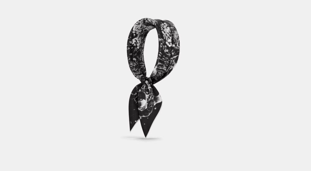 Dior o1w1db10424 Size: OS Dior Zodiac Square Scarf in Black Size ONE SIZE - 1 Thumbnail