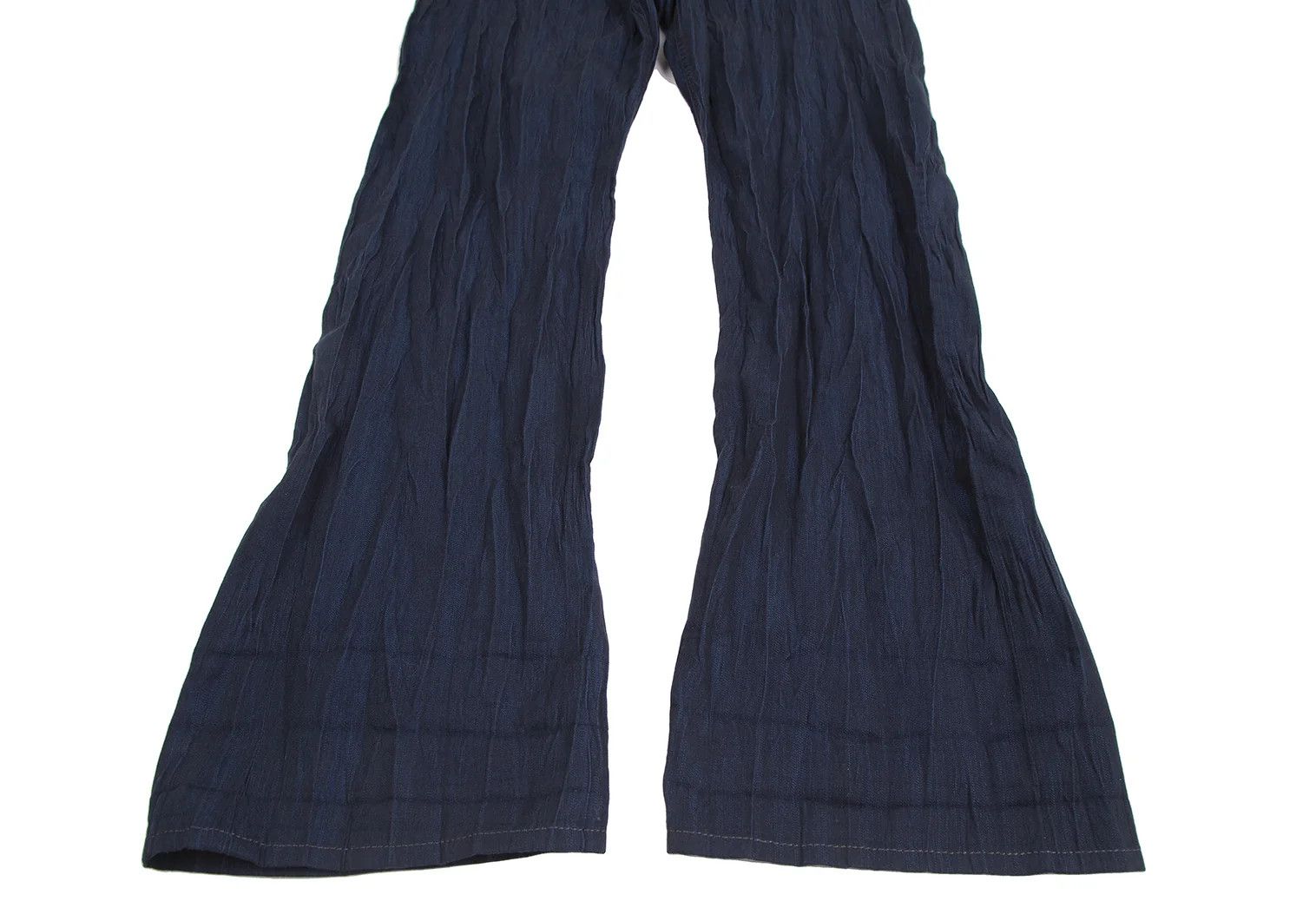 Issey Miyake A-POC INSIDE Flower Jacquard Pleated Pants Dark Blue 35 Size US 35 - 11 Thumbnail